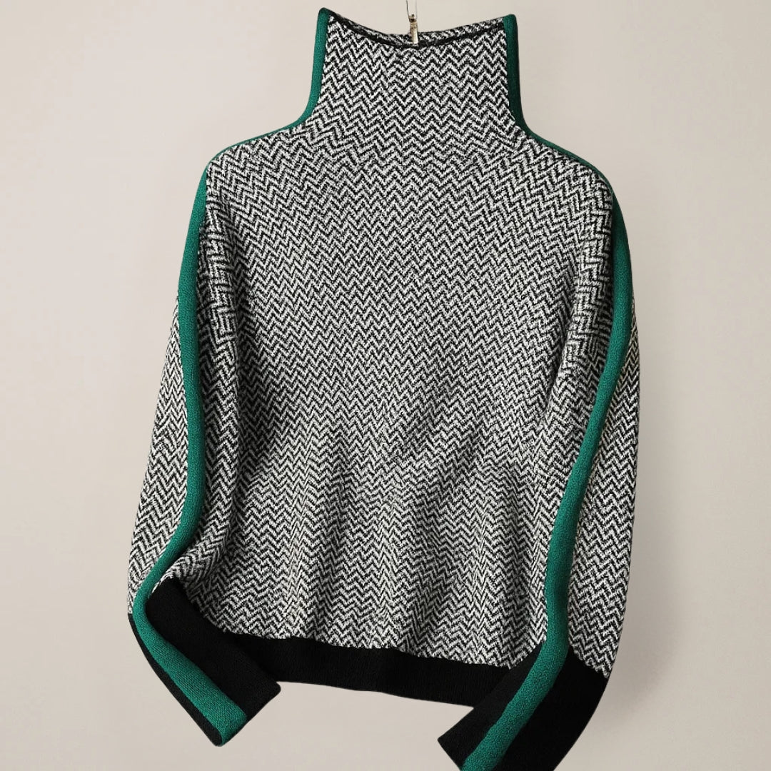Bianca Lombadi | Jersey elegante con cuello estructurado