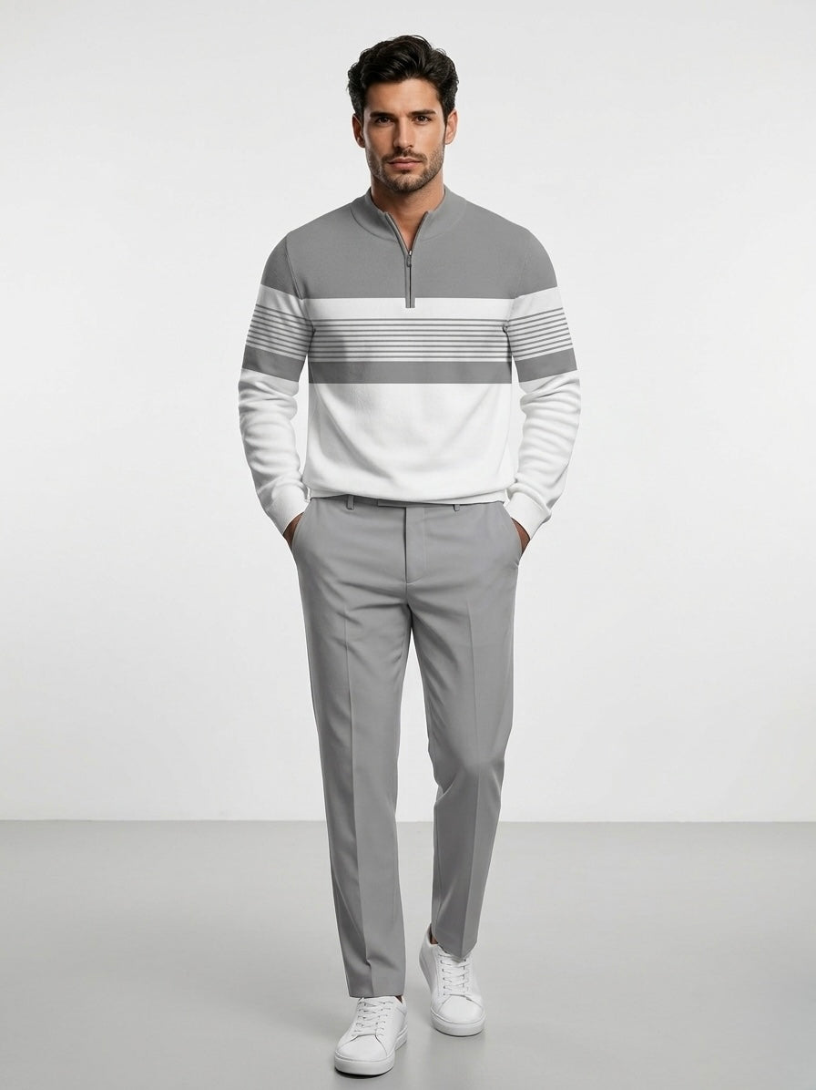 Bianca Lombardi | Conjunto para hombre: jersey con estampado gráfico y pantalones