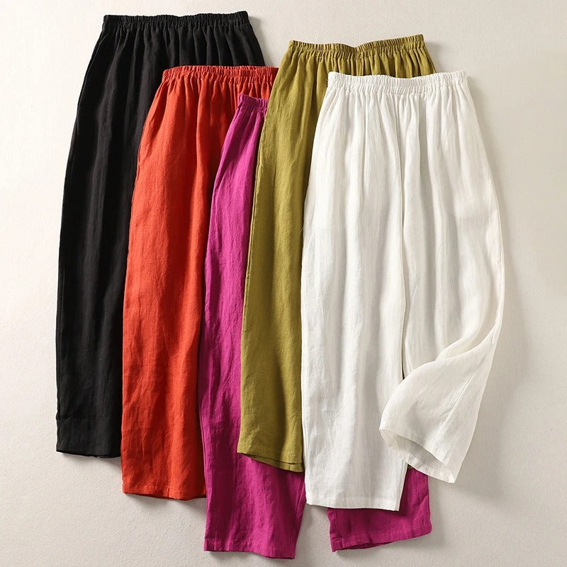 Bianca Lombardi | Pantalones holgados de algodón y lino