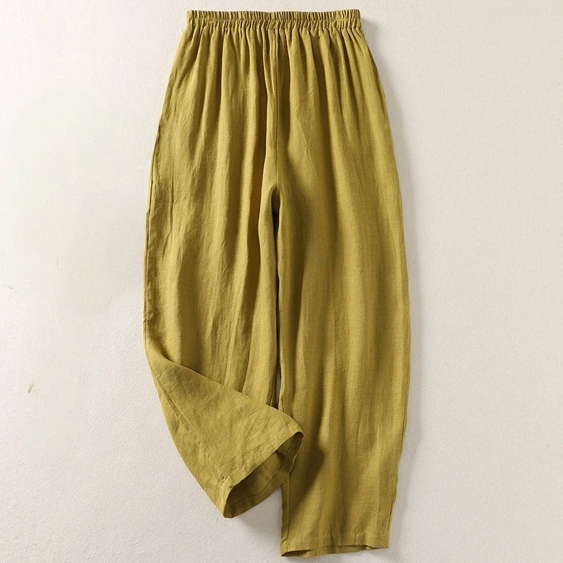 Bianca Lombardi | Pantalones holgados de algodón y lino