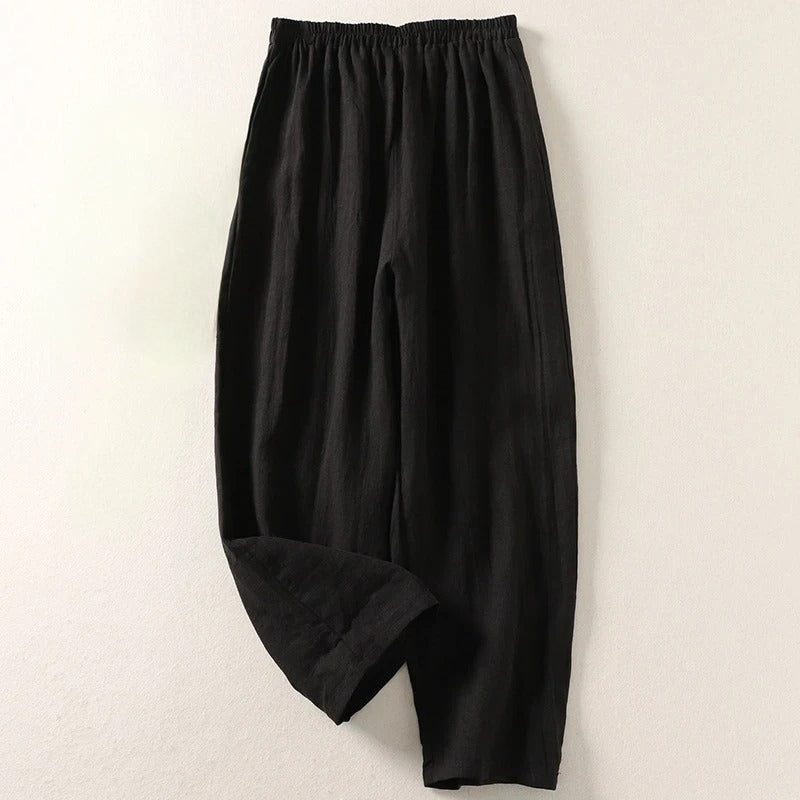 Bianca Lombardi | Pantalones holgados de algodón y lino