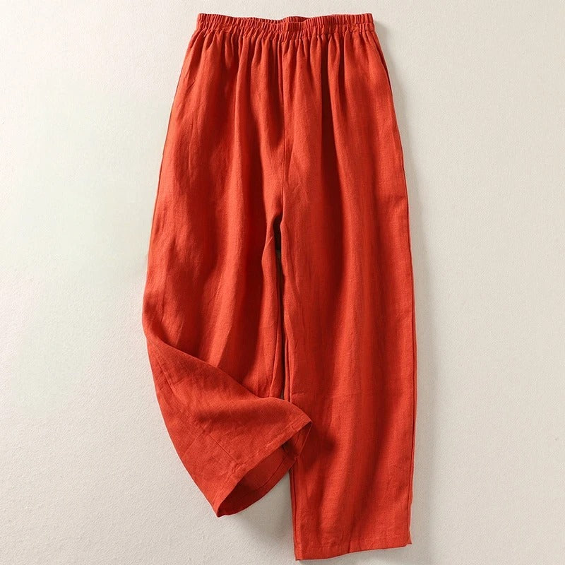 Bianca Lombardi | Pantalones holgados de algodón y lino