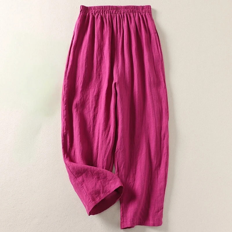 Bianca Lombardi | Pantalones holgados de algodón y lino