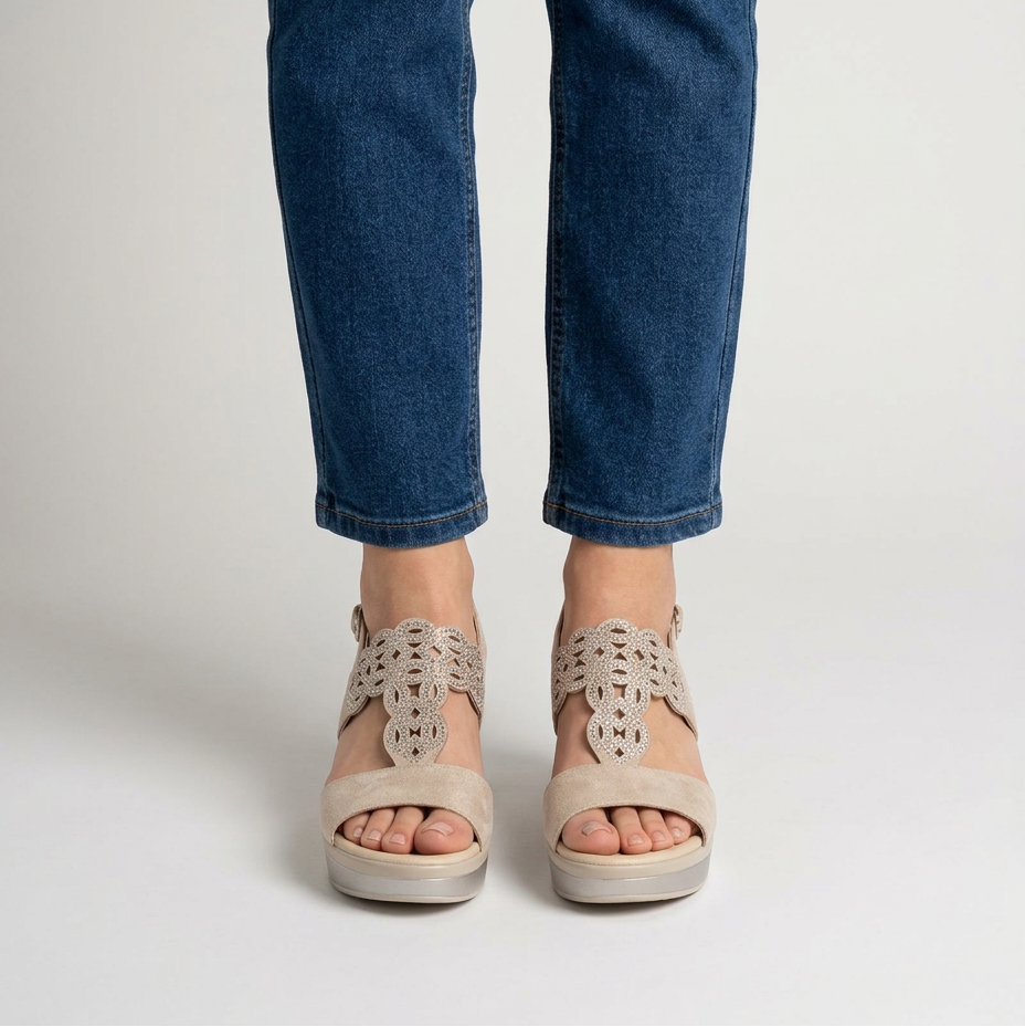 Bianca Lombardi | Cómoda sandalia de cuña para mujer