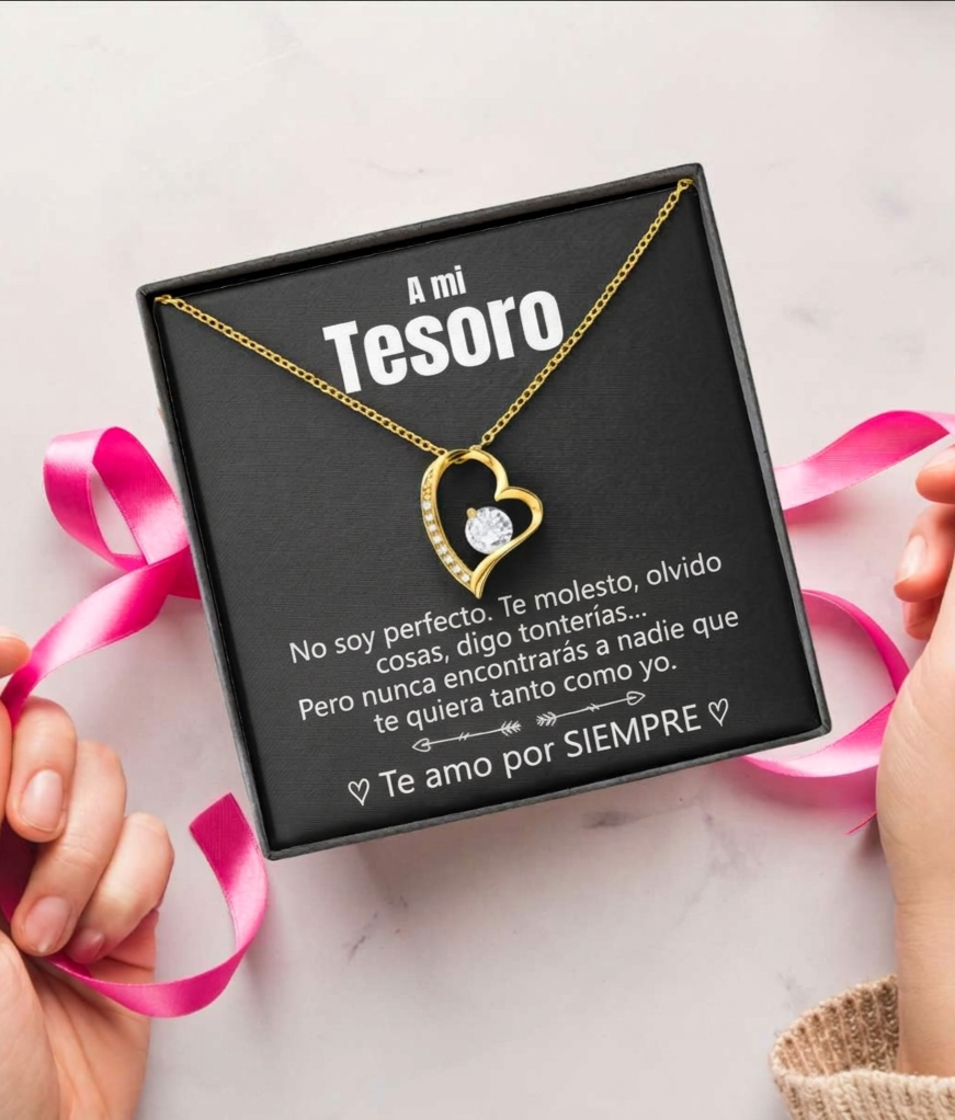 Bianca Lombardi |                                                                              Collar con colgante de corazón en oro blanco de 14k