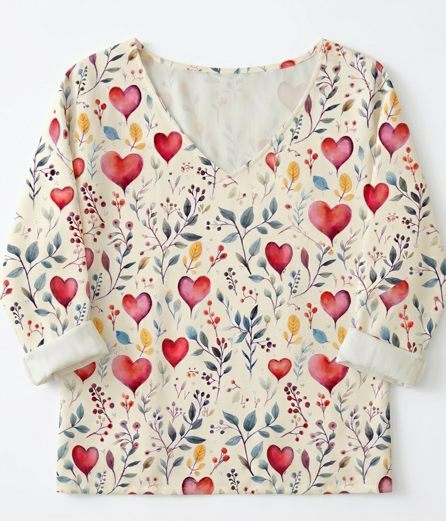 Bianca Lombardi | Blusa estampada de corazones