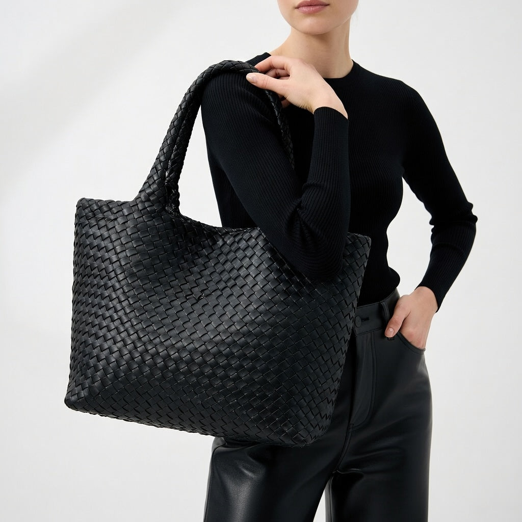 Bianca Lombardi | Bolso de mano trenzado: elegancia atemporal