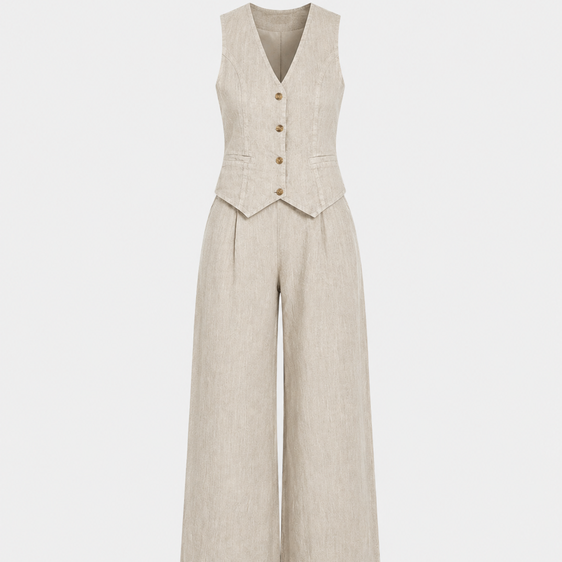 Bianca Lombardi | Conjunto de chaqueta sin mangas y pantalón
