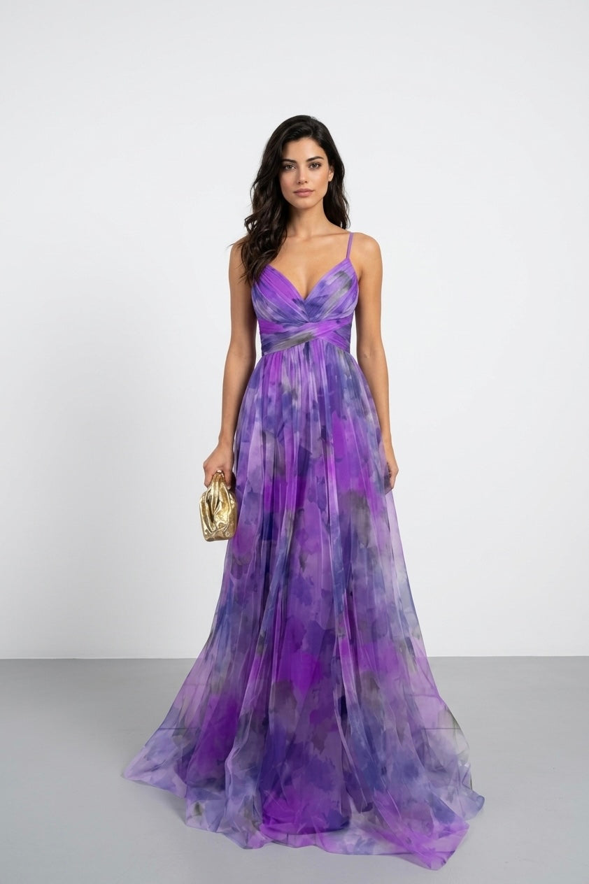 Bianca Lombardi | Vestido largo «Elegancia floral»