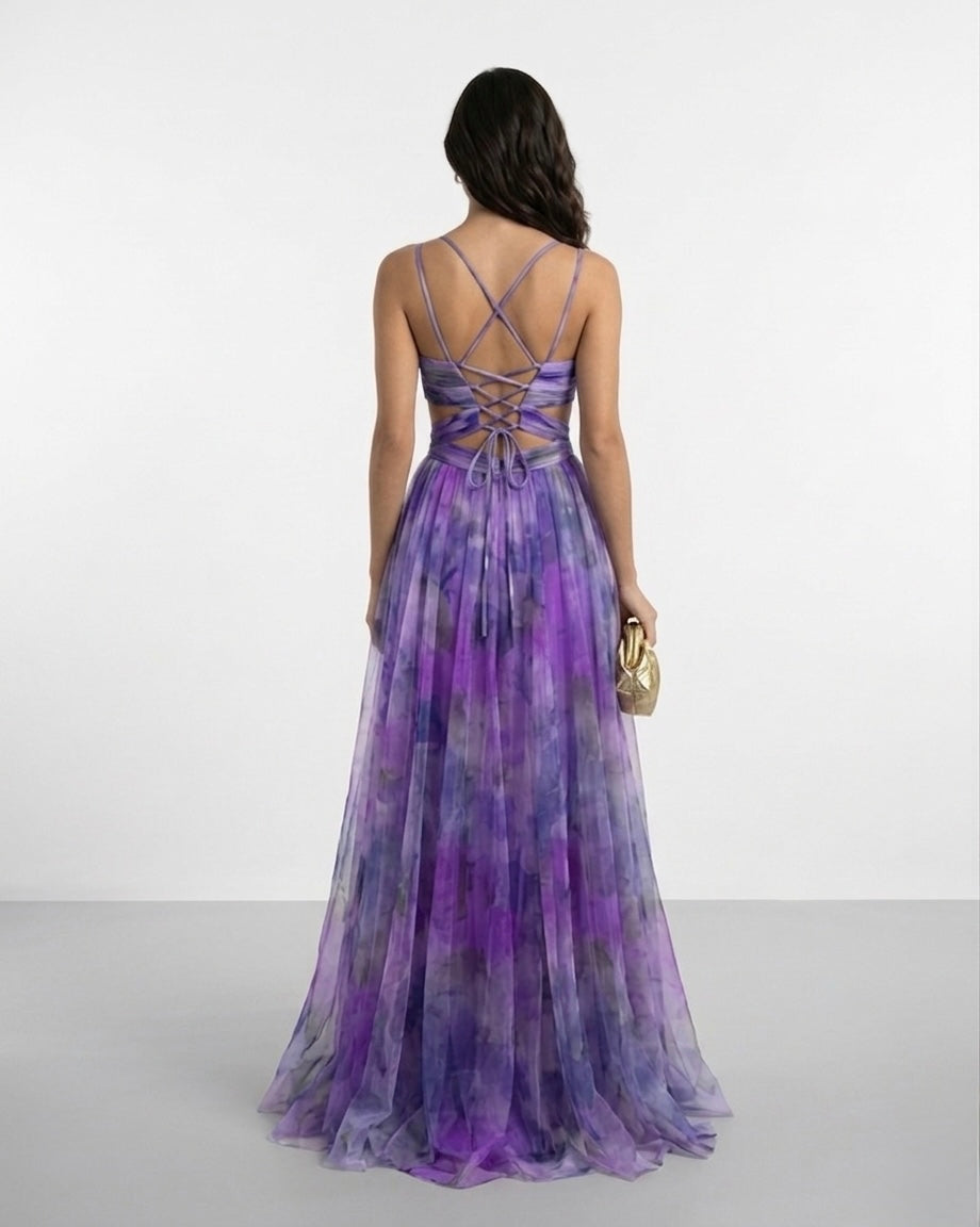 Bianca Lombardi | Vestido largo «Elegancia floral»