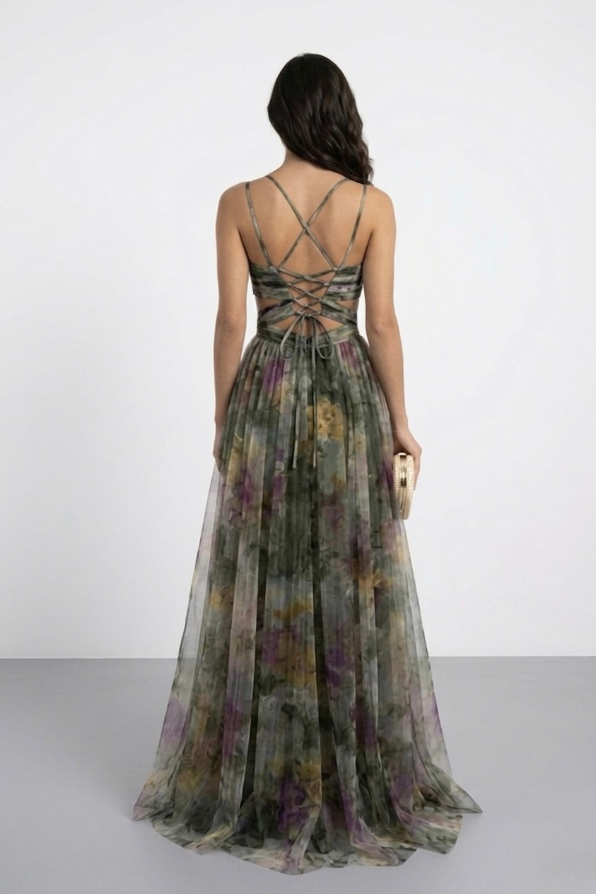 Bianca Lombardi | Vestido largo «Elegancia floral»