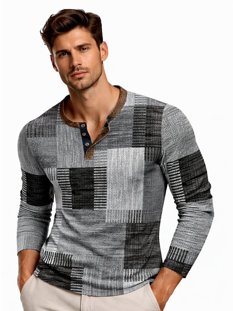 Bianca Lombardi | CAMISA DE PATCHWORK COLORIDA PARA HOMBRE