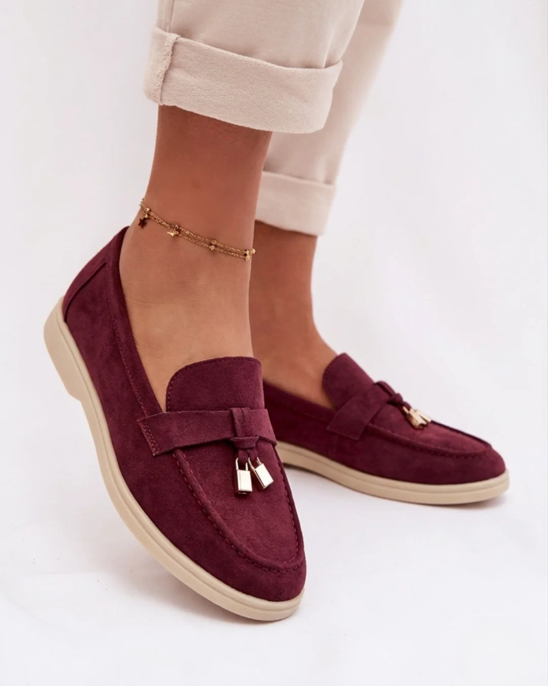 Bianca Lombardi | Mocasines Walker Burdeos